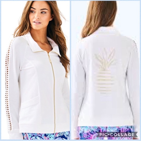 Lilly Pulitzer Tops Lilly Pulitzer Brigantine Zip Sweatshirt Small